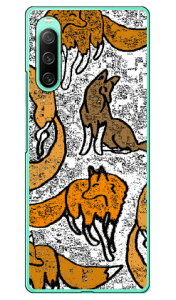 ドローイング フォックス (ハードケース) Xperia 10 IV SOG07 SO-52C A202SO・XQ-CC44 Coverfull xperia 10 iv ケース xperia 10 iv so-52c ケース xperia 10 iv simフリー xperia 10 iv フィルム xperia 10 iv スマホケース 本体 保護 xperia 10 iv カバー 送料無料