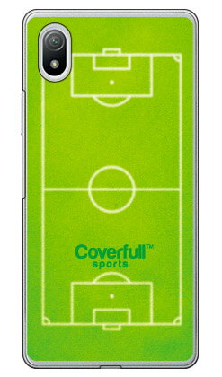 サッカーコート グリーン(クリア) Xperia Ace III SOG08・SO-53C・A203SO au・docomo・SoftBank Coverful...