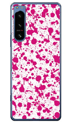 スプラット ホワイト×ピンク （ハードケース） Xperia 5 IV SOG09・SO-54C・A