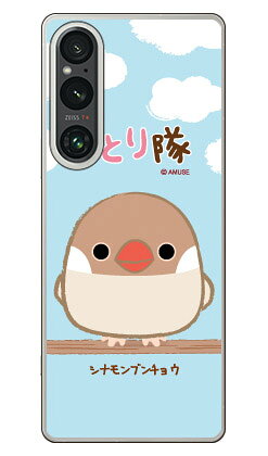 乐天商城 - ことり隊シリーズ シナモンブンチョウ (クリア) Xperia 1 V SOG10 SO-51D A301SO XQ-DQ44 平面 受注生産 スマホケース ハードケース 本体 保護 スマホカバー 送料無料