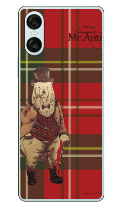 くま (クリア) design by Ringo Xperia 10 VI SOG14 SO-52E A402SO XQ-ES44 Coverfull 本体 保護 ハードケース スマホカバー　送料無料