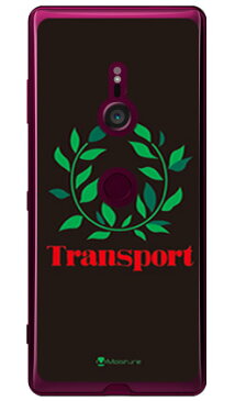 【送料無料】 Transport Laurel ブラック （ソフトTPUクリア） design by Moisture / for Xperia XZ3 SOV39・SO-01L・801SO/au・docomo・SoftBank 【SECOND SKIN】xperia xz3 ケース xperia xz3 カバー xz3 ケース xz3 カバー エクスペリアxz3 ケース