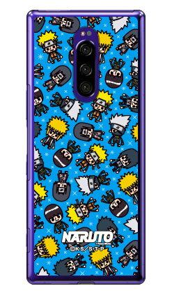 ナルト疾風伝シリーズ NARUTO×PansonWorks オールスターズ （ブルー） （クリア） / for Xperia 1 SOV40・SO-03L・802SO/au・docomo・SoftBankxperia 1 ケース xperia 1 カバー 1 ケース 1 カバー エクスペリア1 ケース エクスペリア1 カバー sov40 802so