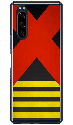 【送料無料】 Cf LTD ダービーコレクション 競馬 騎手 勝負服 【2】 黒・赤十字襷・袖黄縦縞 （クリア） / for Xperia 5 SOV41・SO-01M・901SO・J9260/au・docomo・SoftBank・MVNOスマホ（SIMフリー端末） 【Coverfull】xperia 5 ケース xperia 5 カバー 5 ケース 5