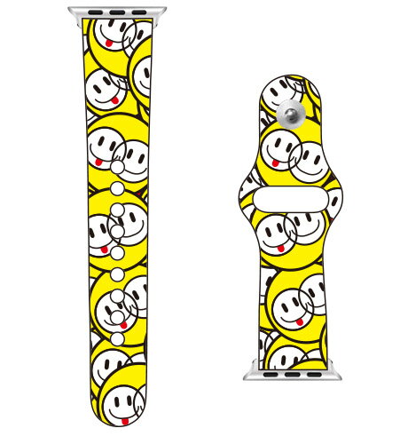 【送料無料】 SECOND SKIN for Apple Watch SMILE DOT design by Moisture / for 38/40/41mm 【SECOND SKIN】applewatch バンド アップルウォッチ バンド applewatch ベルト アップルウォッチ べルト ファッショナブル おしゃれ かわいい 交換ベルト 時計ベルト