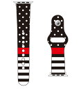 【送料無料】 SECOND SKIN for Apple Watch ドット/ボーダー ブラック / for 38/40/41mm 【SECOND SKIN】applewatch バンド アップルウォッチ バンド applewatch ベルト アップルウォッチ べルト ファッショナブル おしゃれ かわいい 交換ベルト 時計ベルト