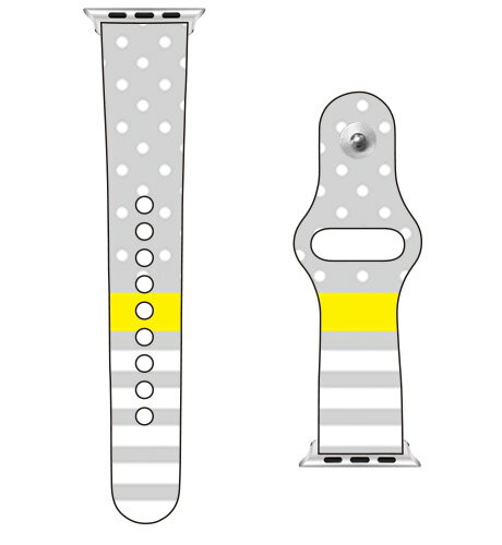 【送料無料】 SECOND SKIN for Apple Watch ドット/ボーダー グレー / for 38/40/41mm 【SECOND SKIN】applewatch バンド アップルウォッチ バンド applewatch ベルト アップルウォッチ べルト ファッショナブル おしゃれ かわいい 交換ベルト 時計ベルト