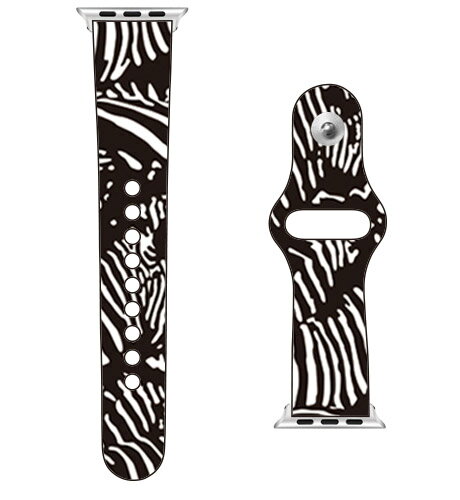 【送料無料】 SECOND SKIN for Apple Watch Zebra camo ブラック design by ROTM / for 38/40/41mm 【SECOND SKIN】applewatch バンド アップルウォッチ バンド applewatch ベルト アップルウ…