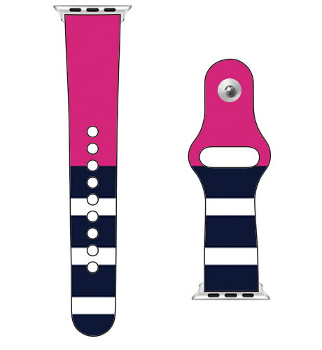 【送料無料】 SECOND SKIN for Apple Watch Plain border ピンク design by ROTM / for 38/40/41mm 【SECOND SKIN】applewatch バンド アップルウォッチ バンド applewatch ベルト アップルウォッチ べルト ファッショナブル おしゃれ かわいい 交換ベルト 時計ベルト