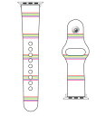 【送料無料】 SECOND SKIN for Apple Watch Multi border ホワイト design by ROTM / for 38/40/41mm 【SECOND SKIN】applewatch バンド アップルウォッチ バンド applewatch ベルト アップルウォッチ べルト ファッショナブル おしゃれ かわいい 交換ベルト 時計ベルト 1