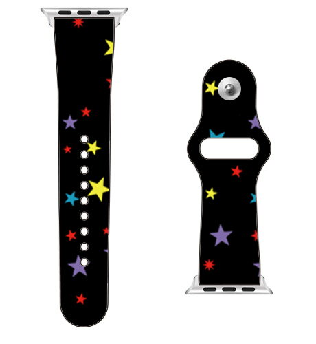【送料無料】 SECOND SKIN for Apple Watch スター マルチ / for 42/44/45mm 【SECOND SKIN】applewatch バンド アップルウォッチ バンド applewatch ベルト アップルウォッチ べルト ファッショナブル おしゃれ かわいい 交換ベルト 時計ベルト
