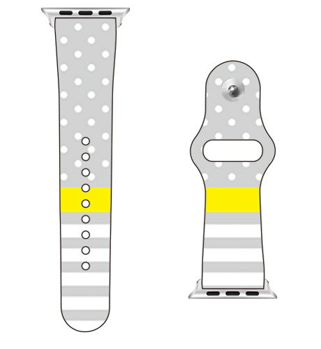 【送料無料】 SECOND SKIN for Apple Watch ドット/ボーダー グレー / for 42/44/45mm 【SECOND SKIN】applewatch バンド アップルウォッチ バンド applewatch ベルト アップルウォッチ べルト ファッショナブル おしゃれ かわいい 交換ベルト 時計ベルト