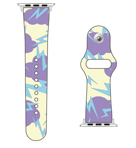 【送料無料】 SECOND SKIN for Apple Watch エレクトロクラウド レモン / for 42/44/45mm 【SECOND SKIN】applewatch バンド アップルウォッチ バンド applewatch ベルト アップルウォッチ べルト ファッショナブル おしゃれ かわいい 交換ベルト 時計ベルト