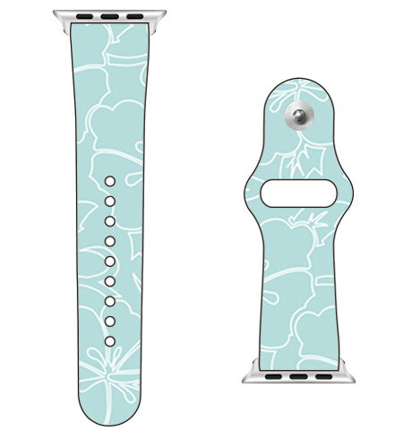 【送料無料】 SECOND SKIN for Apple Watch ハイビスカスライン エメラルド / for 42/44/45mm 【SECOND SKIN】applewatch バンド アップルウォッチ バンド applewatch ベルト アップルウォッチ べルト ファッショナブル おしゃれ かわいい 交換ベルト 時計ベルト
