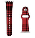 【送料無料】 SECOND SKIN for Apple Watch チェック レッド×ブラック / for 42/44/45mm 【SECOND SKIN】a...
