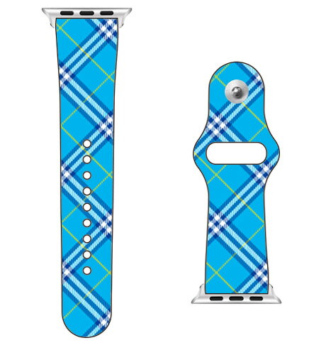【送料無料】 SECOND SKIN for Apple Watch タータンチェック ブルー / for 42/44/45mm 【SECOND SKIN】applewatch バンド アップルウォッチ バンド applewatch ベルト アップルウォッチ べルト ファッショナブル おしゃれ かわいい 交換ベルト 時計ベルト