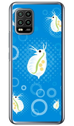 ミジンコ ブルー （クリア） design by figeo Mi 10 Lite 5G XIG01 au Coverfull au xig01 カバー xig01 ケース xiaomi mi 10 lite xig01 カバー xiaomi mi 10 lite xig01 ケース xiaomi mi 10 lite カバー xiaomi mi 10 lite ケース 送料無料