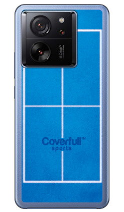 樂天商城 - 卓球コート ブルー(クリア) Xiaomi 13T XIG04 Coverfull 本体 保護 ハードケース スマホカバー　送料無料