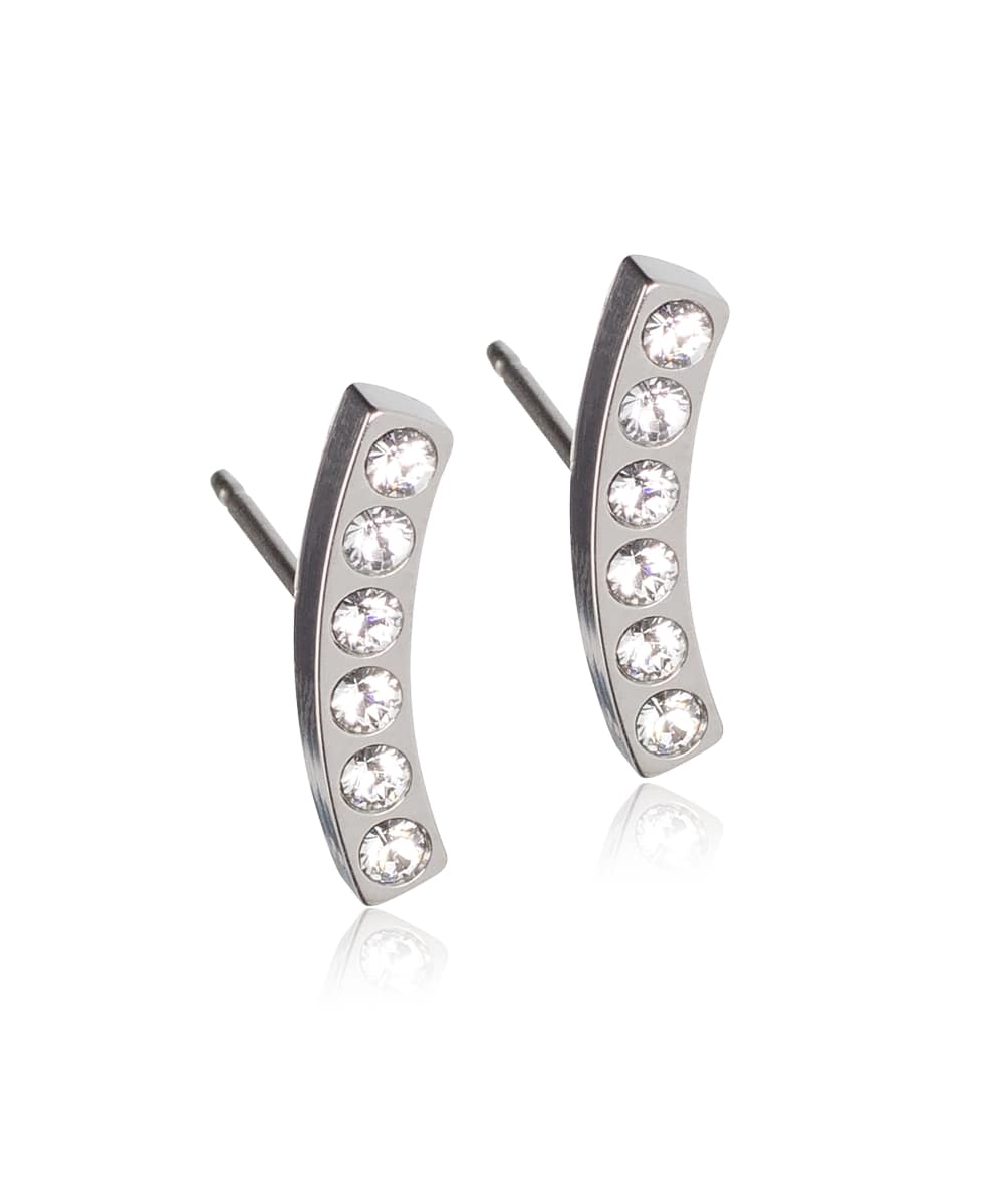 ピアス アレルギー対応 純チタン 14mm ブリリアンススイープ クリスタル 15-12140-01アレルギーフリーピアス アレルギーピアス アレルギー対応ピアス ピアス 金属アレルギー ピアス レディース ピアス ブランド