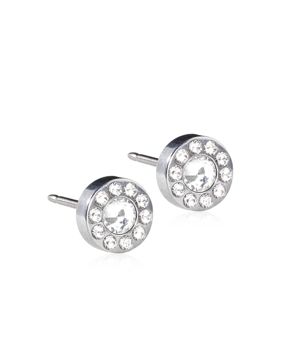 ピアス アレルギー対応 純チタン シルバー 6mm ブリリアンスハロー クリスタル 15-1463-01アレルギーフリーピアス アレルギーピアス アレルギー対応ピアス ピアス 金属アレルギー ピアス レディース ピアス ブランド