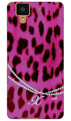 ヒョウ柄pinkイニシャル-X design by ARTWORK arrows NX F-01J docomo Coverfull ハードケース arrows nx f-01j ケース arrows nx f-01j カバー arrowsnxf-01jケース arrowsnxf-01jカバー アローズnxf-01jケース アローズnxf-01jカバー 送料無料