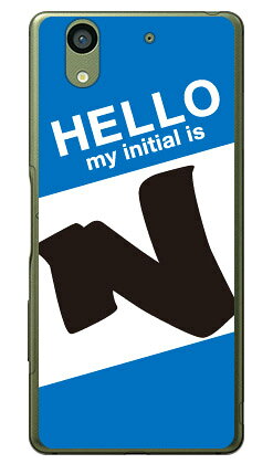 Cf LTD ハローイニシャル N ブルー （クリア） arrows NX F-01K docomo Coverfull スマホケース ハードケース f-01k ケース f-01k カバー arrows nx f-01k ケース arrows nx f-01k カバー アローズ nx f-01k ケース 送料無料