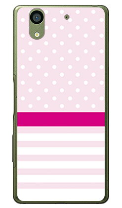 樂天商城 - ドット ボーダー ピンク （クリア） arrows NX F-01K docomo SECOND SKIN 受注生産 スマホケース ハードケース f-01k ケース f-01k カバー arrows nx f-01k ケース arrows nx f-01k カバー アローズ nx f-01k ケース 送料無料