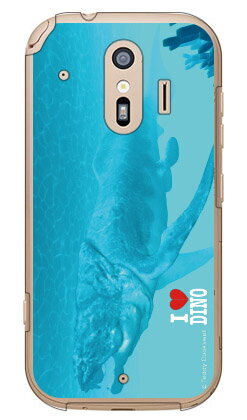 樂天商城 - Dinosaur Design 恐竜デザインシリーズ 「ダンクルオステウス」 （クリア） らくらくスマートフォン F-42A・me F-01L docomo らくらくスマートフォンme f-01l ケース らくらくスマートフォンme f-01l カバー らくらく スマホme ケース らくらく 送料無料
