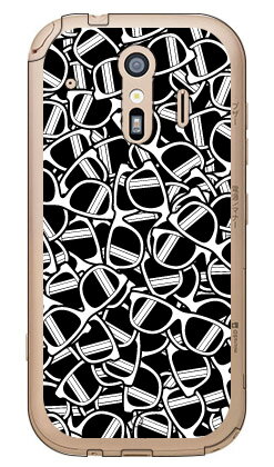【送料無料】 サングラス ホワイト （ソフトTPUクリア） / for らくらくスマートフォン F-42A・me F-01L/docomo 【YESNO】らくらくスマートフォンme f-01l ケース らくらくスマートフォンme f-01l カバー らくらく スマホme ケース カバー f01l ケース