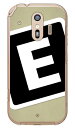 Cf LTD キャンプ イニシャル ベージュ×ブラック E (クリア) らくらくスマートフォン F-42A・me F-01L docomo Coverfull らくらくスマートフォンme f-01l ケース らくらくスマートフォンme f-01l カバー らくらく スマホme ケース 送料無料