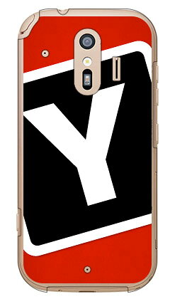 樂天商城 - Cf LTD キャンプ イニシャル レッド×ブラック Y （クリア） らくらくスマートフォン F-42A・me F-01L docomo Coverfull らくらくスマートフォンme f-01l ケース らくらくスマートフォンme f-01l カバー らくらく スマホme ケース 送料無料