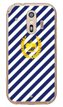 【送料無料】 ストライプ ブルー×ホワイト （クリア） / for らくらくスマートフォン F-42A・me F-01L/docomo 【SECOND SKIN】らくらくスマートフォンme f-01l ケース らくらくスマートフォンme f-01l カバー らくらく スマホme ケース カバー f01l ケース