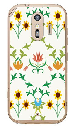 【送料無料】 フローラル TYPE2 （クリア） / for らくらくスマートフォン F-42A・me F-01L/docomo 【SECOND SKIN】らくらくスマートフォンme f-01l ケース らくらくスマートフォンme f-01l カバー らくらく スマホme ケース らくらく スマホme カバー f01l ケース
