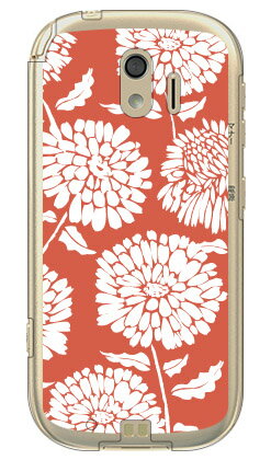 乐天商城 - Cf LTD シックフラワー レッド （クリア） らくらくスマートフォン me F-03K docomo Coverfull ドコモ らくらくスマートフォンme ケース らくらくスマートフォンme カバーf-03k ケース f-03k カバー 花 和柄 かわいい 迷彩 かっこいい 送料無料