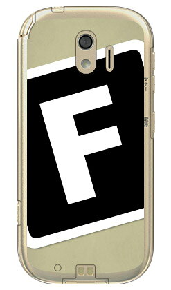 乐天商城 - Cf LTD キャンプ イニシャル ベージュ×ブラック F （クリア） らくらくスマートフォン me F-03K docomo Coverfull ドコモ らくらくスマートフォンme ケース らくらくスマートフォンme カバーf-03k ケース f-03k カバー 花 和柄 送料無料