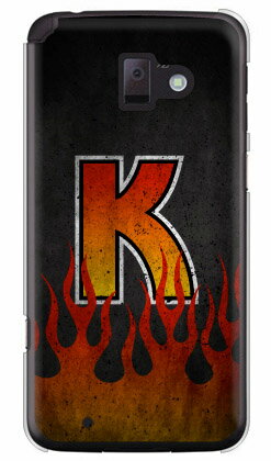 【送料無料】 Cf LTD ファイア イニシャル K （クリア） / for らくらくスマートフォン プレミアム F-09E/docomo 【Coverfull】【ハードケース】f-09e カバー f-09e ケース らくらくスマートフォン f-09e カバー らくらくスマートフォン f-09e ケース