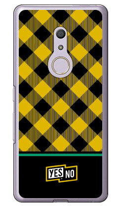 ブロックチェック イエロー （クリア） arrows Be4 F-41A docomo YESNO 受注生産 スマホケース ハードケース docomo arrows be4 f-41a用ケース f41aケース ケース カバー CASE ケース アクセサリー スマホケース スマートフォン用カバー 送料無料