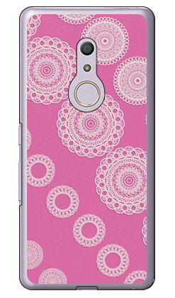 サークルレース ピンク （クリア） arrows Be4 F-41A docomo Coverfull 受注生産 スマホケース ハードケース docomo arrows be4 f-41a用ケース f41aケース ケース カバー CASE ケース アクセサリー スマホケース スマートフォン用カバー 送料無料