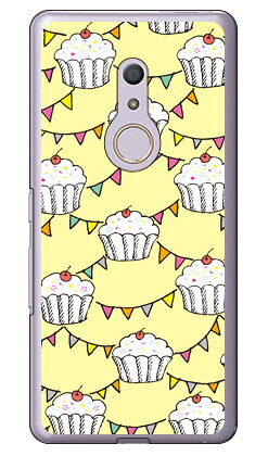 カップケーキ イエロー （クリア） arrows Be4 F-41A docomo Coverfull 受注生産 スマホケース ハードケース docomo arrows be4 f-41a用ケース f41aケース ケース カバー CASE ケース アクセサリー スマホケース スマートフォン用カバー 送料無料