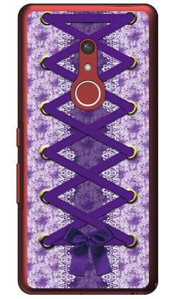 コルセット パープル （クリア） arrows Be4 Plus F-41B・BZ02 docomo・MVNOスマホ（SIMフリー端末） Coverfull f-41b ケース f-41b カバー arrows be4 plus f-41b ケース arrows be4 plus f-41b カバー f-41bケース f-41bカバー 送料無料