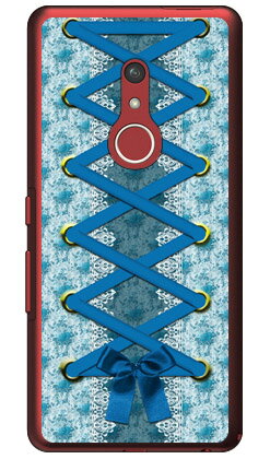 コルセット ブルー （クリア） arrows Be4 Plus F-41B・BZ02 docomo・MVNOスマホ（SIMフリー端末） Coverfull f-41b ケース f-41b カバー arrows be4 plus f-41b ケース arrows be4 plus f-41b カバー f-41bケース f-41bカバー 送料無料