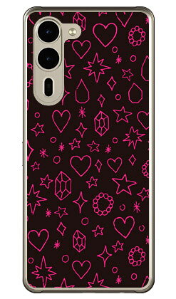 樂天商城 - キラキラ ブラック×ピンク (クリア) arrows We2 Plus F-51E M06 Coverfull 本体 保護 ハードケース スマホカバー　送料無料