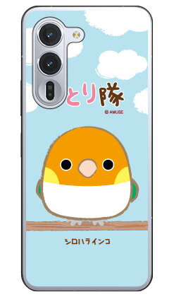 ことり隊シリーズ シロハラインコ (クリア) arrows Alpha F-51F M08 平面 受注生産 スマホケース ハードケース 本体 保護 スマホカバー 送料無料