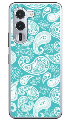 Rakuten - Cf LTD ミントブルーコレクションシリーズ ペイズリー (クリア) arrows Alpha F-51F M08 Coverfull 本体 保護 ハードケース スマホカバー　送料無料