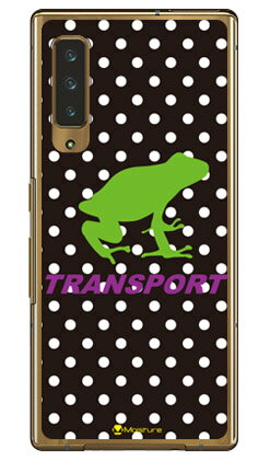 TRANSPORT FROG ブラック×パープル （クリア） design by Moisture arrows NX9 F-52A docomo SECOND SKIN docomo arrows nx9 f-52a用ケース f41aケース ケース カバー CASE ケース アクセサリー スマホケース スマートフォン用カバー 送料無料