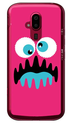 ワンダーモンスター ピンク （クリア） らくらくスマートフォン F-52B docomo YESNO ハードケース らくらくスマートフォン f-52b ケース らくらくスマートフォン f-52b カバー らくらく スマホ ケース らくらく スマホ カバー f52b ケース f52b 送料無料(2.0)
