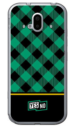 乐天商城 - ブロックチェック グリーン （ソフトTPUクリア） らくらくスマートフォン F-52B docomo YESNO ソフトケースらくらくスマートフォン f-52b ケース らくらくスマートフォン f-52b カバー らくらく スマホ ケース らくらく スマホ カバー f52b ケース f52b 送料無料
