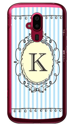 Rakuten - Cf LTD イニシャル アルファベット K サックス （クリア） らくらくスマートフォン F-52B docomo Coverfull らくらくスマートフォン f-52b ケース らくらくスマートフォン f-52b カバー らくらく スマホ ケース らくらく スマホ カバー f52b ケース f52b 送料無料