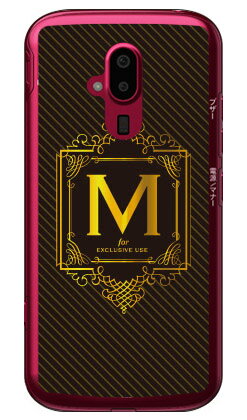 樂天商城 - Cf LTD ラグジュアリーイニシャル M ゴールドイエロー （クリア） らくらくスマートフォン F-52B docomo Coverfull らくらくスマートフォン f-52b ケース らくらくスマートフォン f-52b カバー らくらく スマホ ケース らくらく スマホ カバー f52b 送料無料