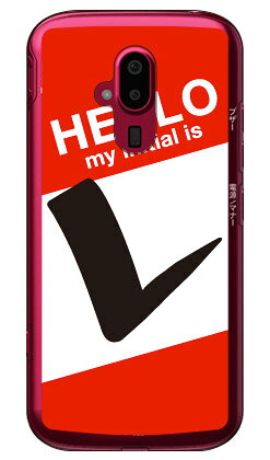 Cf LTD ハローイニシャル L レッド （クリア） らくらくスマートフォン F-52B docomo Coverfull らくらくスマートフォン f-52b ケース らくらくスマートフォン f-52b カバー らくらく スマホ ケース らくらく スマホ カバー f52b ケース f52b 送料無料
